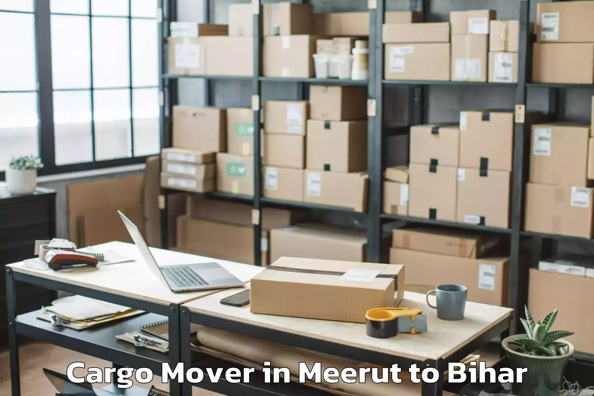 Book Meerut to Wazirganj Cargo Mover Online